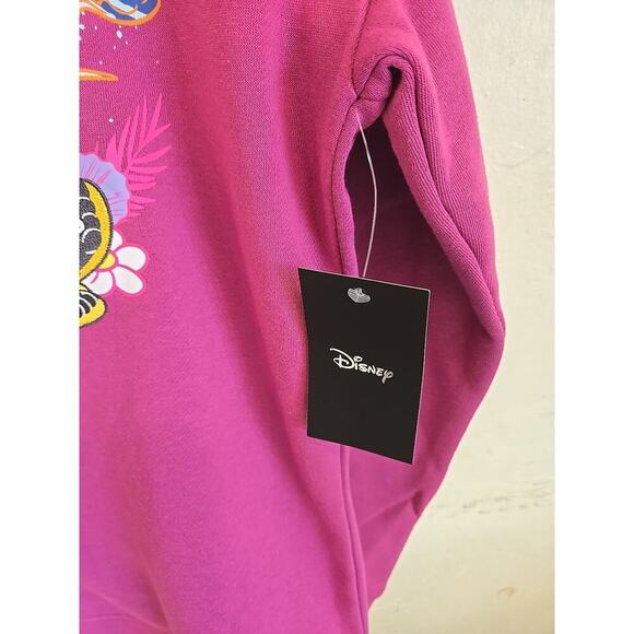 Disney Minnie Mouse and Daisy Duck Hot Pink Beach Crewneck — BoxLunch Small - Picture 6 of 11